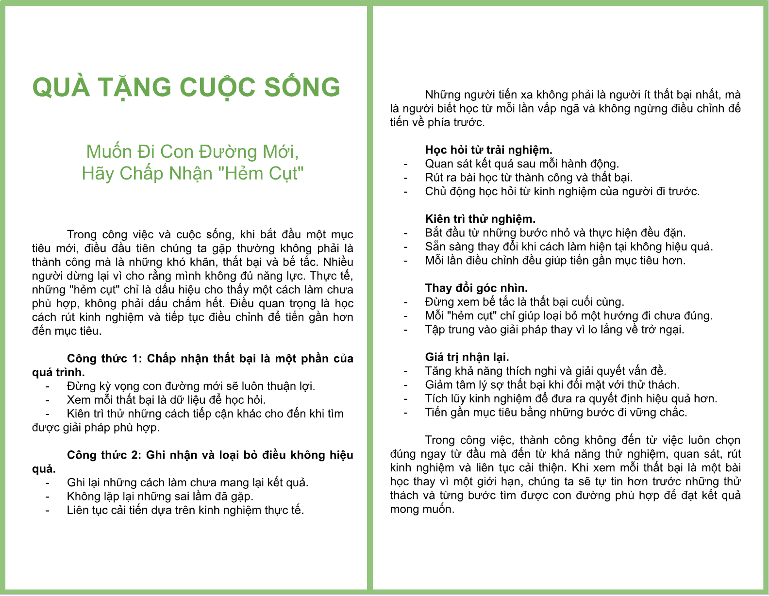 Quà Tặng Cuộc Sống